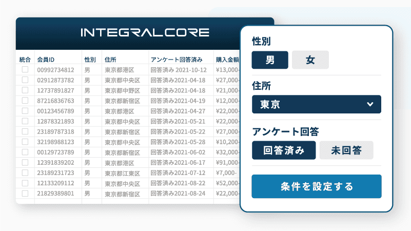 細かい条件検索